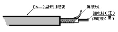 投入式超聲波液位計電纜線說明圖