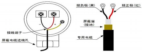 超聲波水流量計探頭接線圖